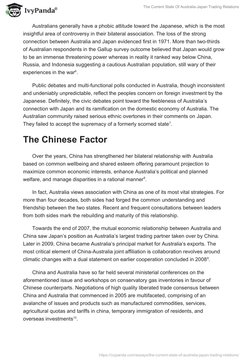 The Current State of Australia-Japan Trading Relations. Page 3
