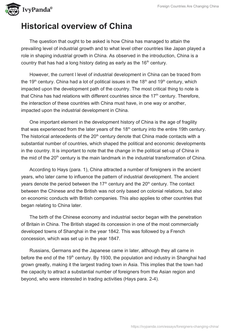 Foreign Countries Are Changing China. Page 2