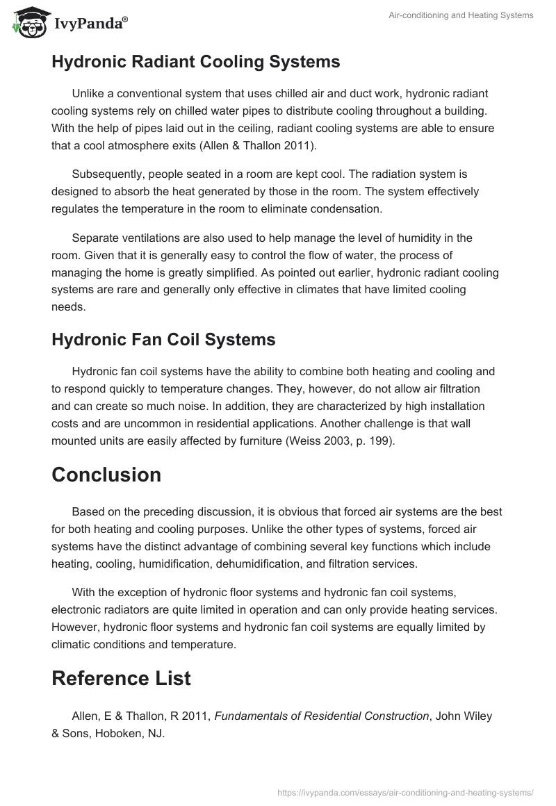 Air-conditioning and Heating Systems. Page 5