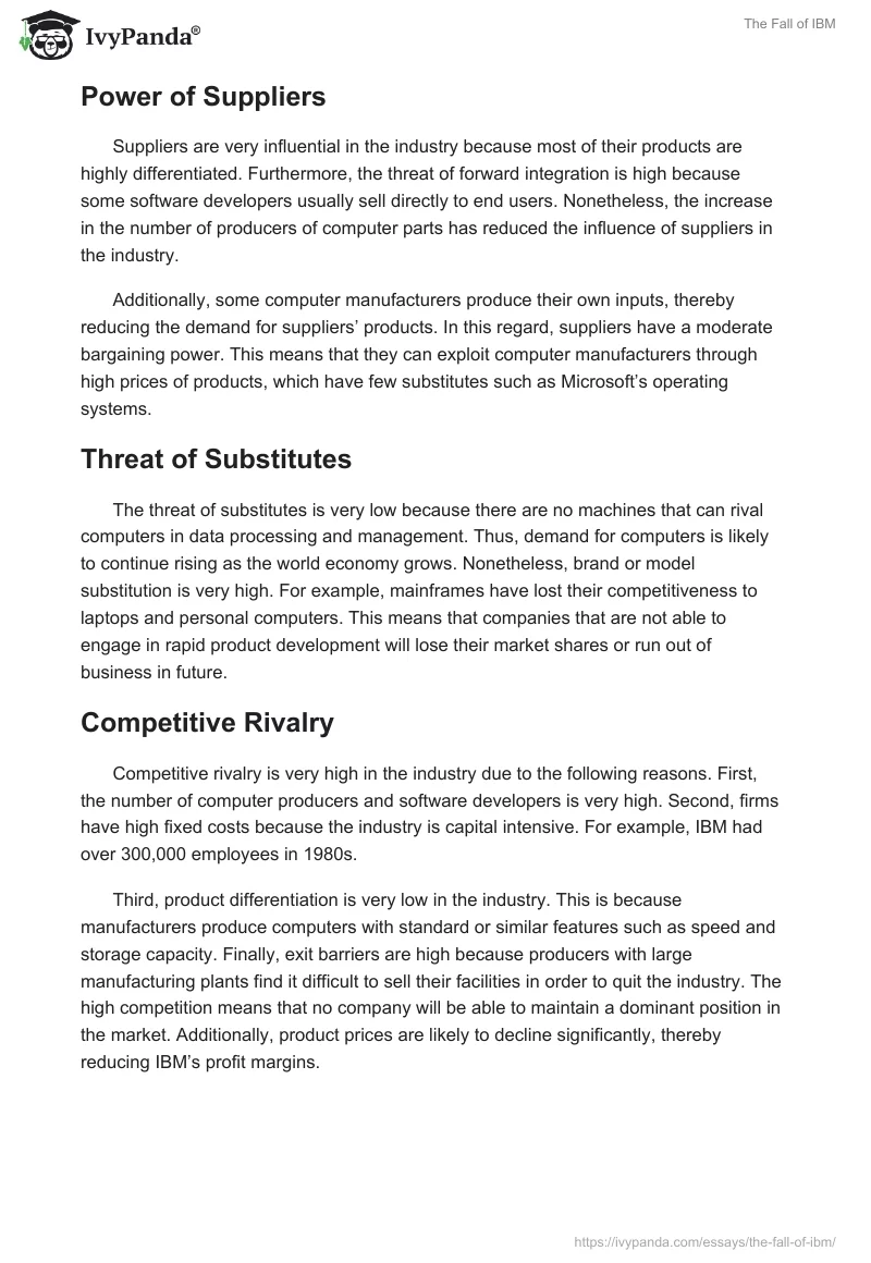 The Fall of IBM. Page 5