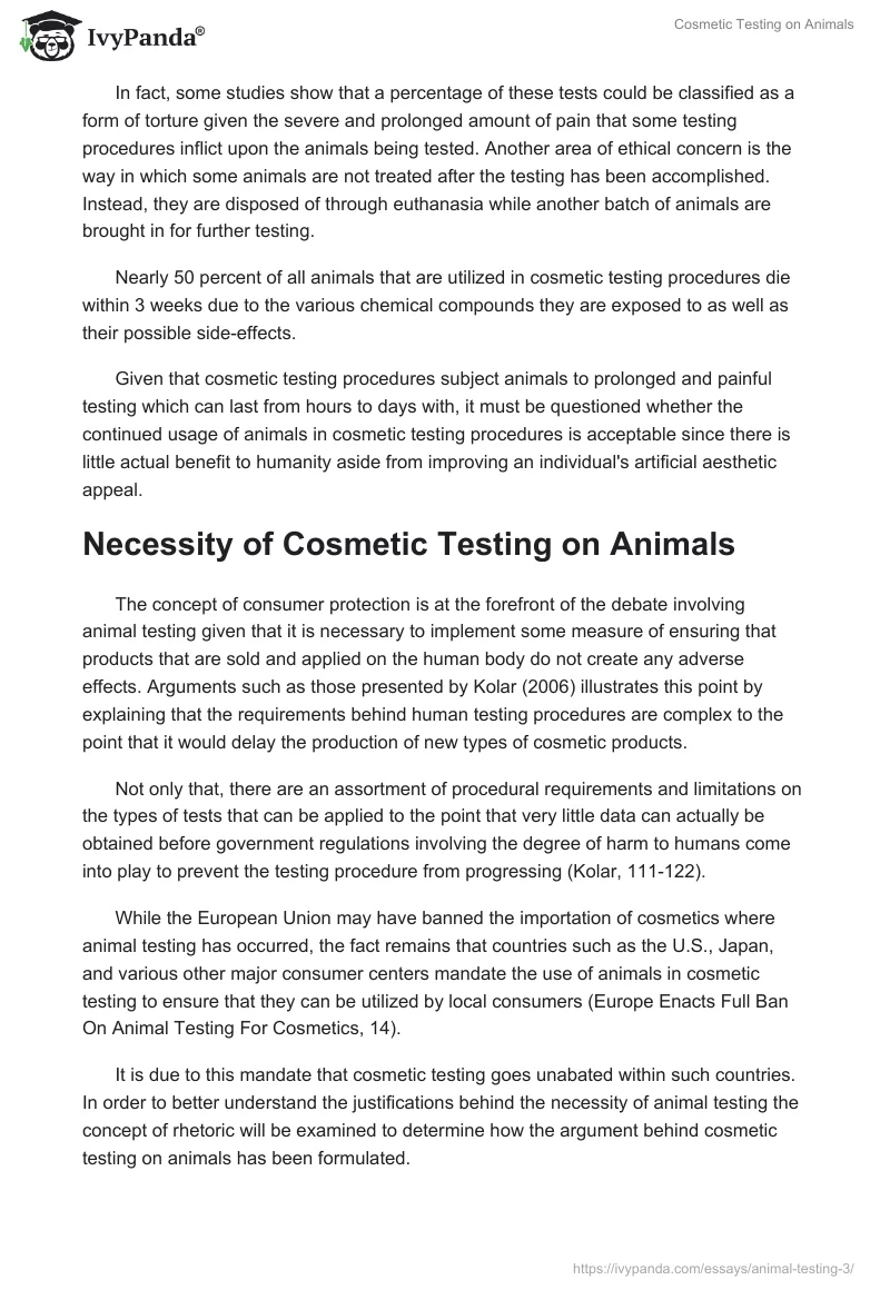 Cosmetic Testing on Animals. Page 2
