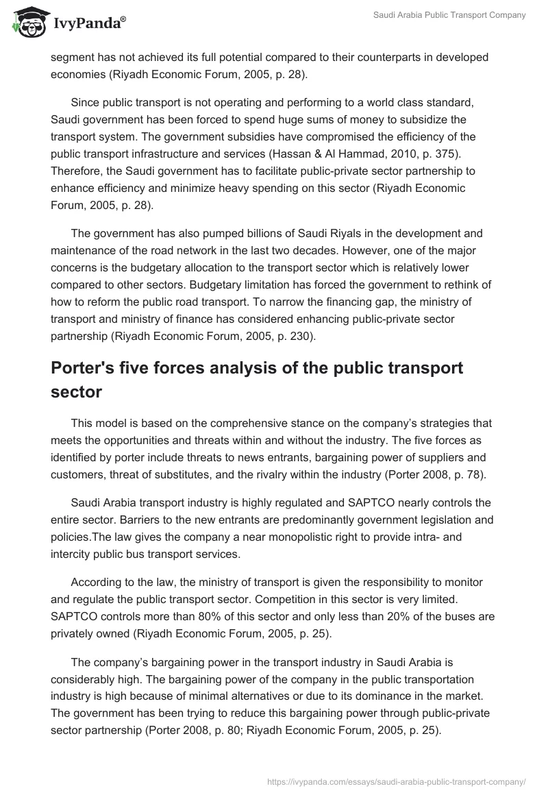 Saudi Arabia Public Transport Company. Page 3
