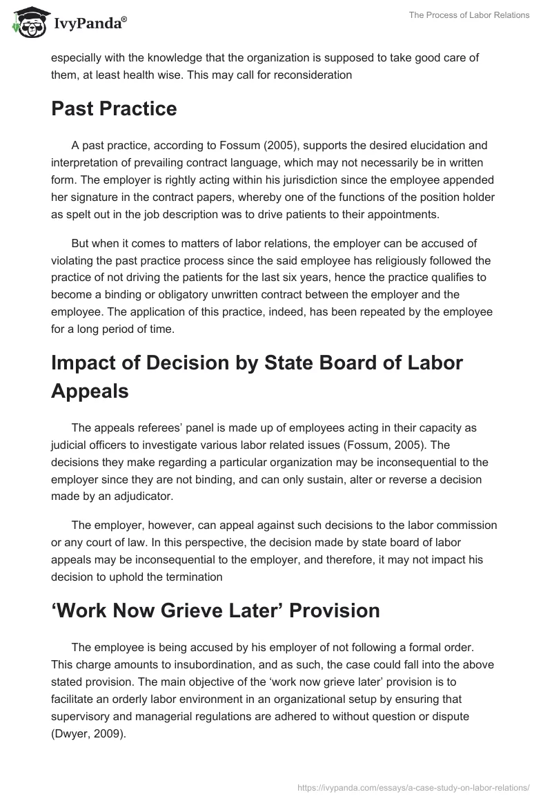 The Process of Labor Relations. Page 2