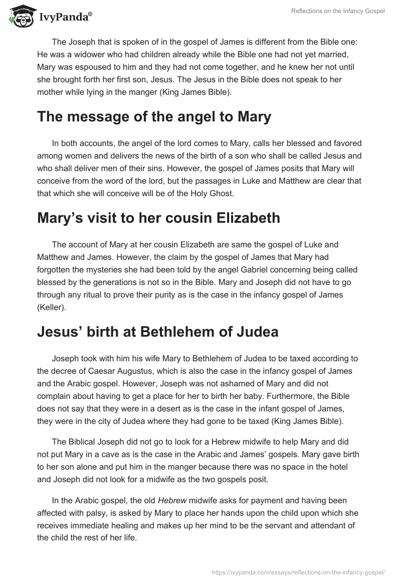 Reflections on the Infancy Gospel. Page 2