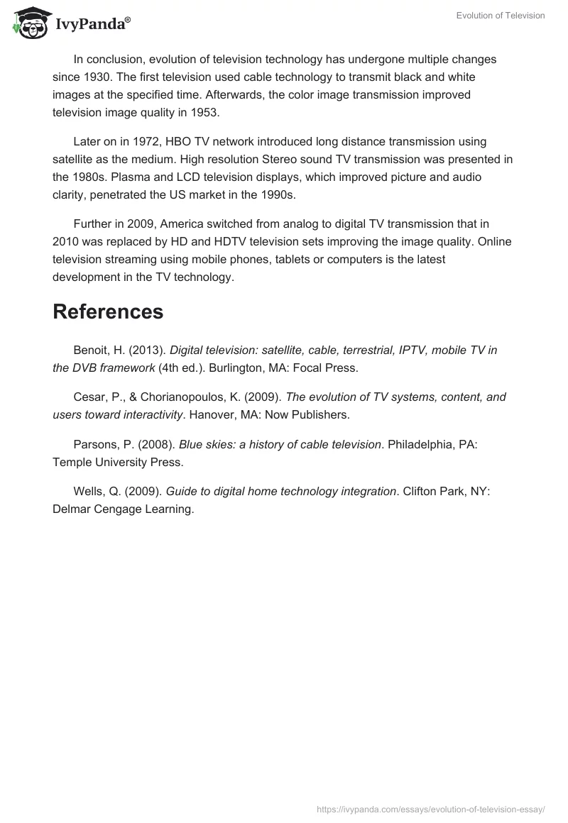 Evolution of Television. Page 4