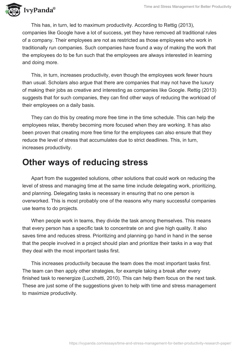 Time and Stress Management for Better Productivity. Page 4