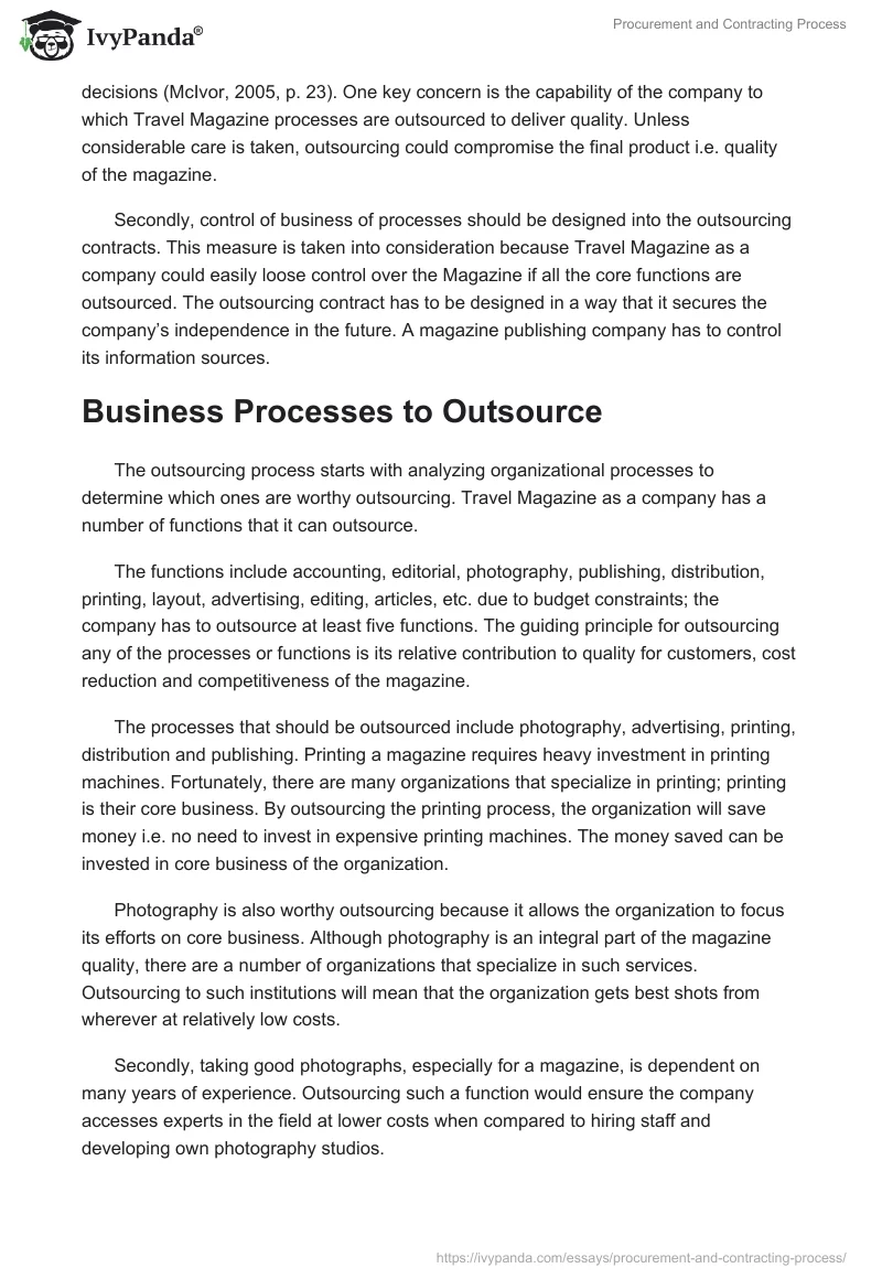 Procurement and Contracting Process. Page 2