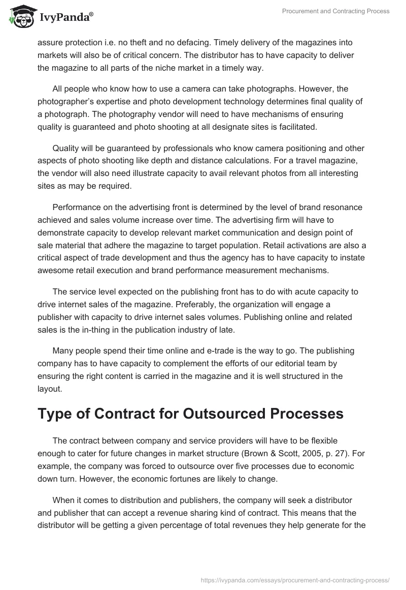 Procurement and Contracting Process. Page 5