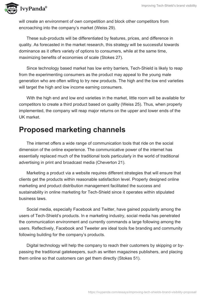 Improving Tech-Shield’s Brand Visibility. Page 2