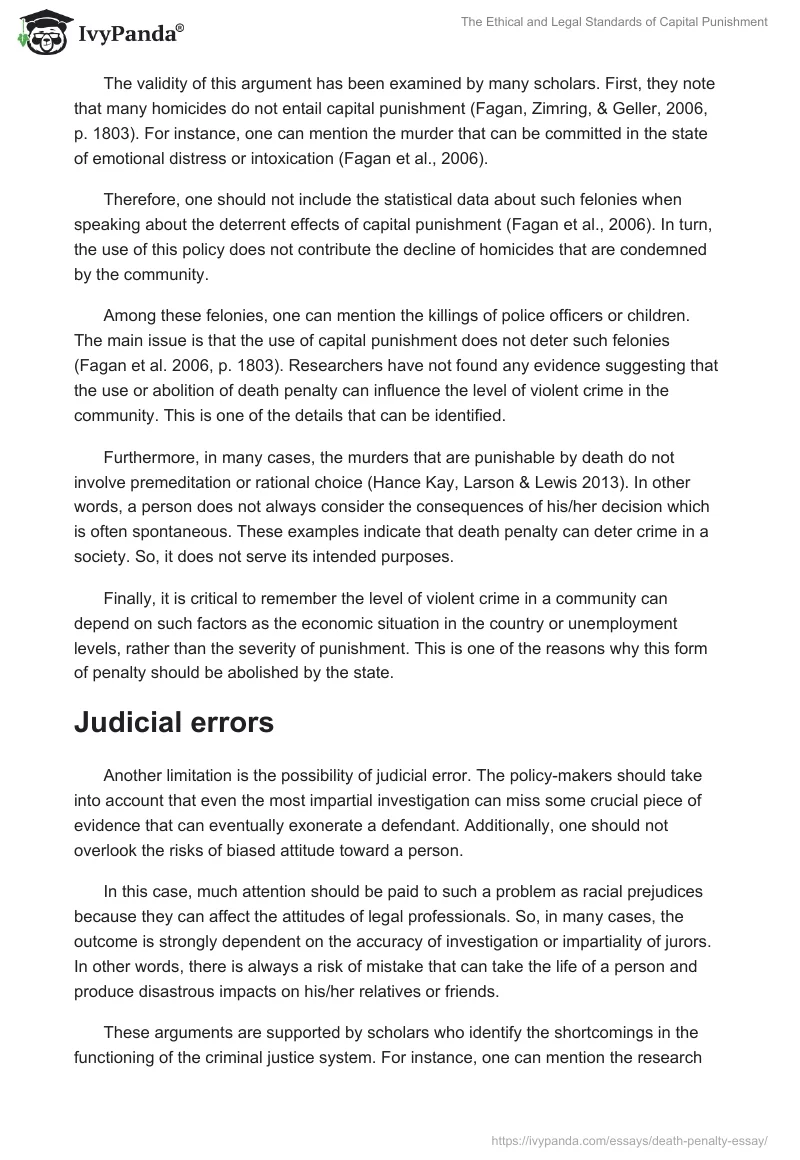 The Ethical and Legal Standards of Capital Punishment. Page 2