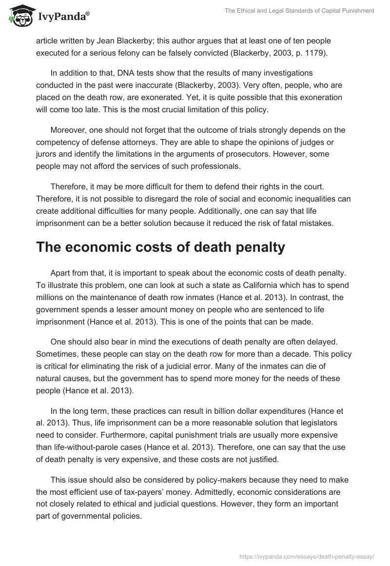The Ethical and Legal Standards of Capital Punishment. Page 3