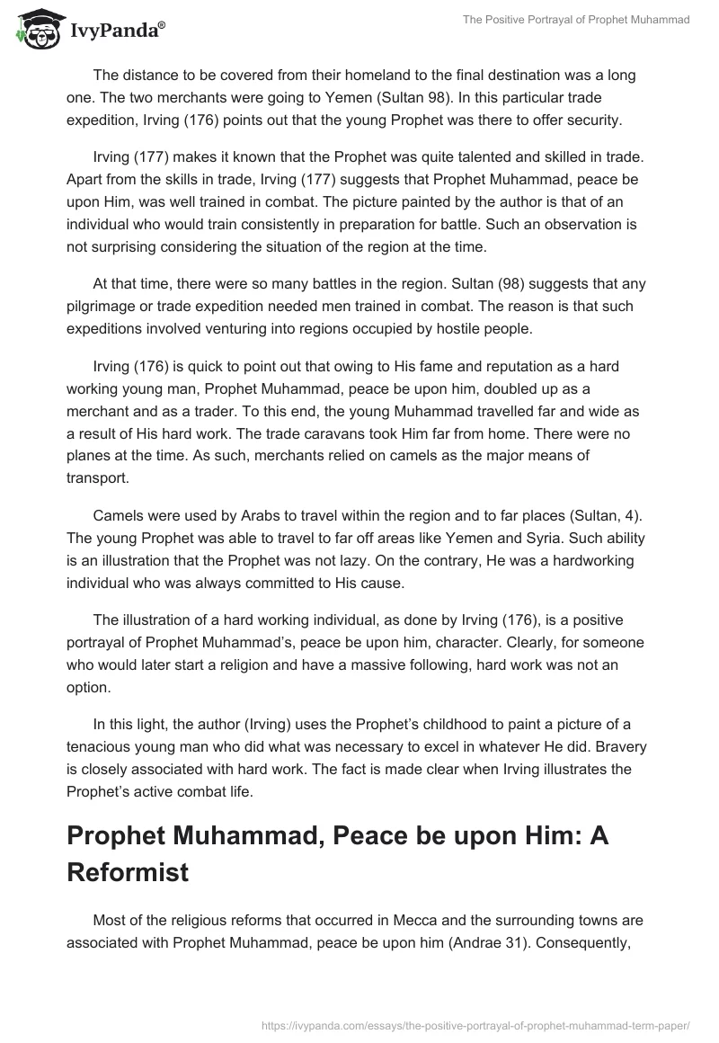 The Positive Portrayal of Prophet Muhammad. Page 4