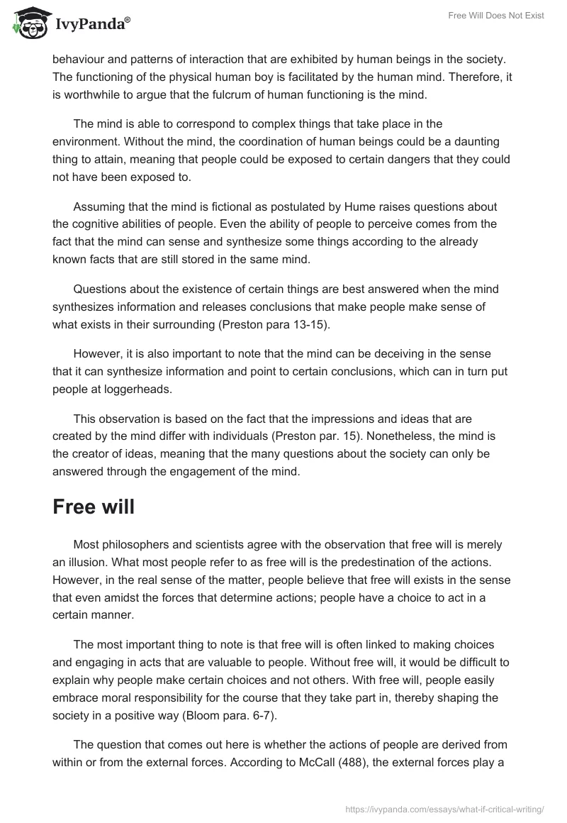 Free Will Does Not Exist. Page 2