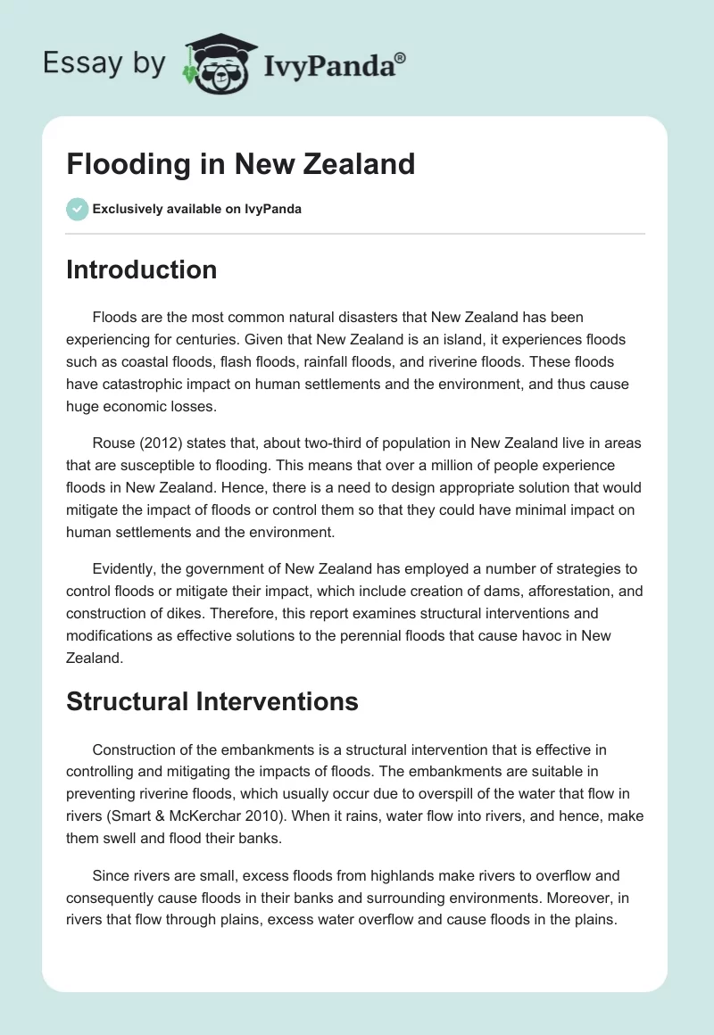 Flooding in New Zealand. Page 1