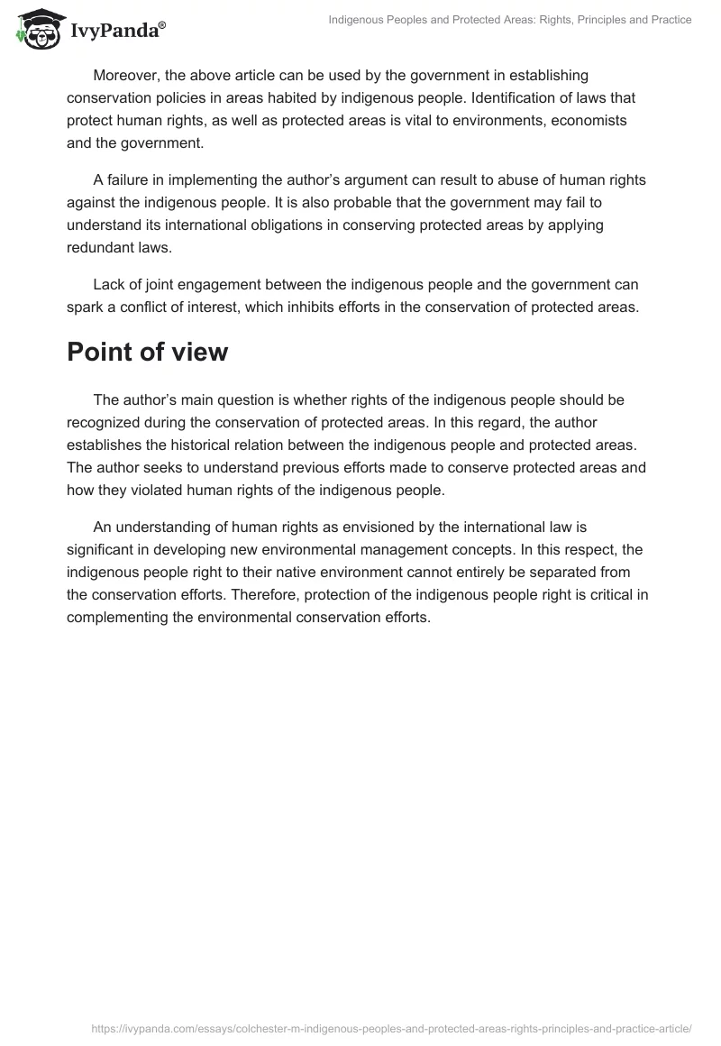 Indigenous Peoples and Protected Areas: Rights, Principles and Practice. Page 4