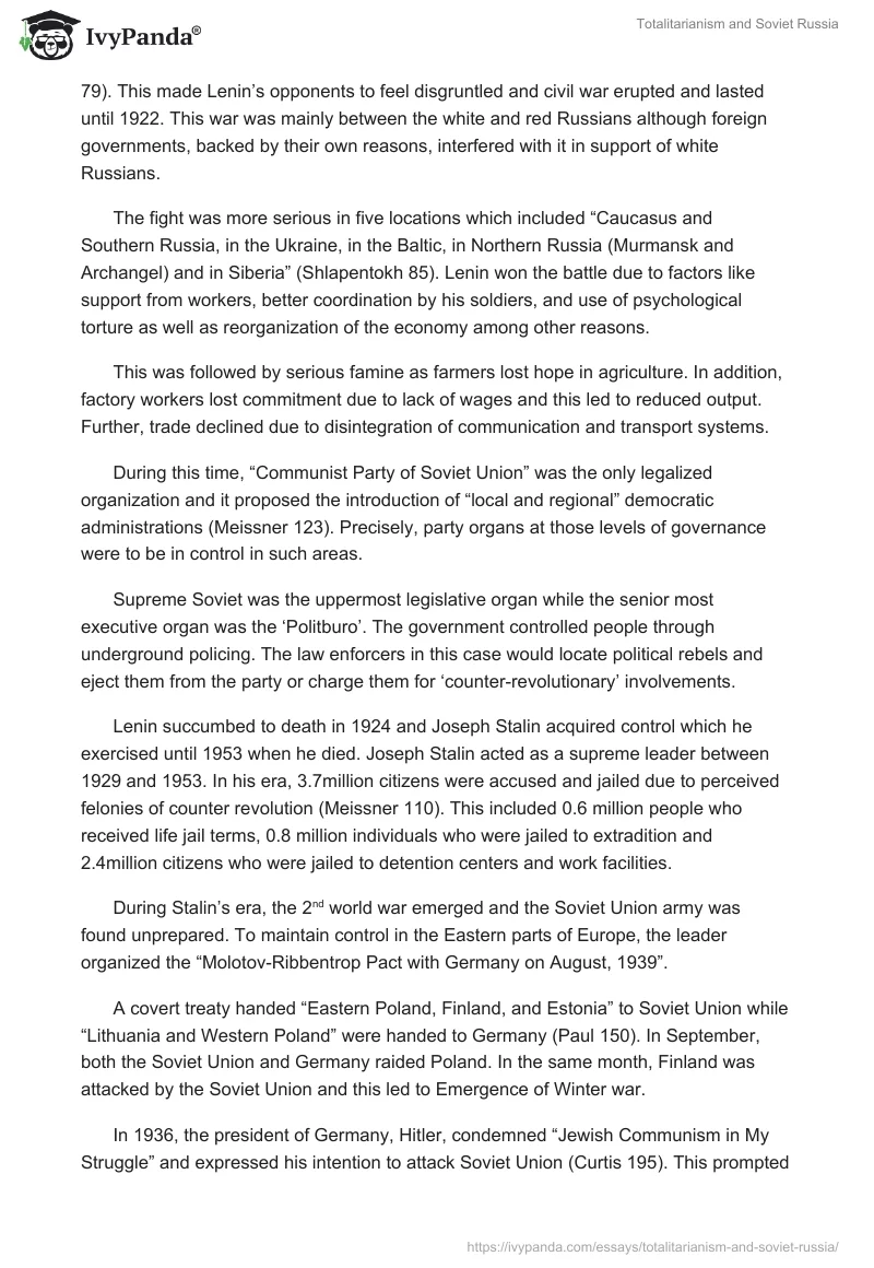 Totalitarianism and Soviet Russia. Page 2