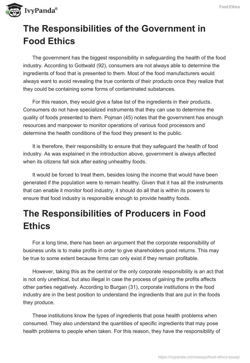 Food Ethics. Page 2
