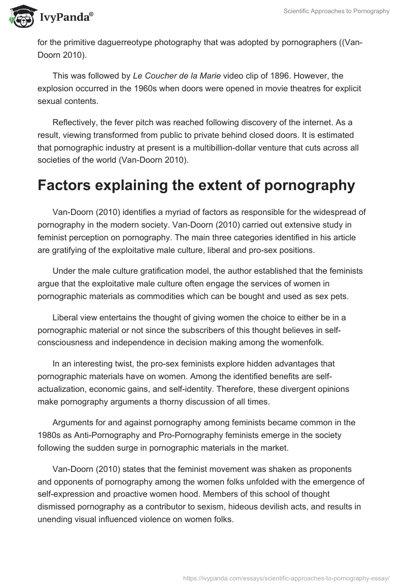 Scientific Approaches to Pornography. Page 2