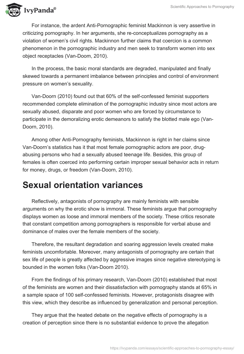 Scientific Approaches to Pornography. Page 3