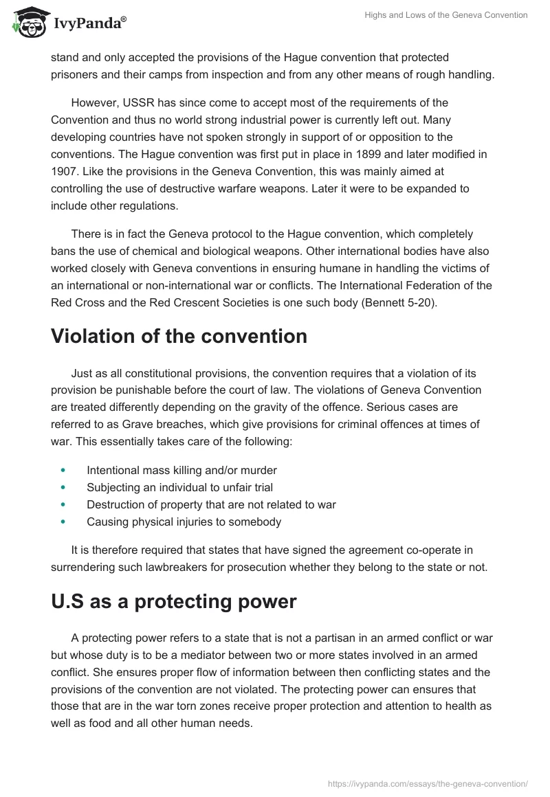 Highs and Lows of the Geneva Convention. Page 3
