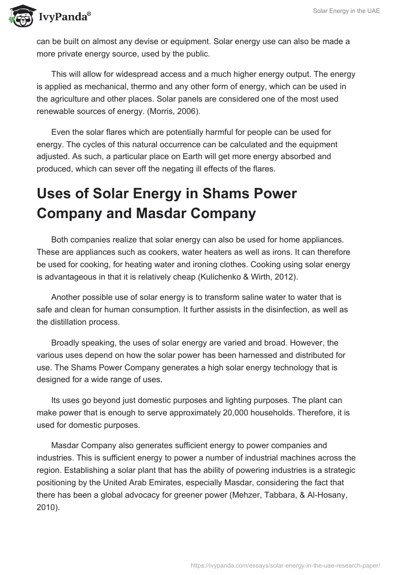 Solar Energy in the UAE. Page 3