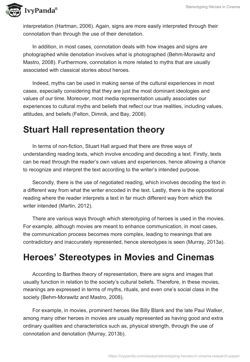 Stereotyping Heroes in Cinema. Page 2