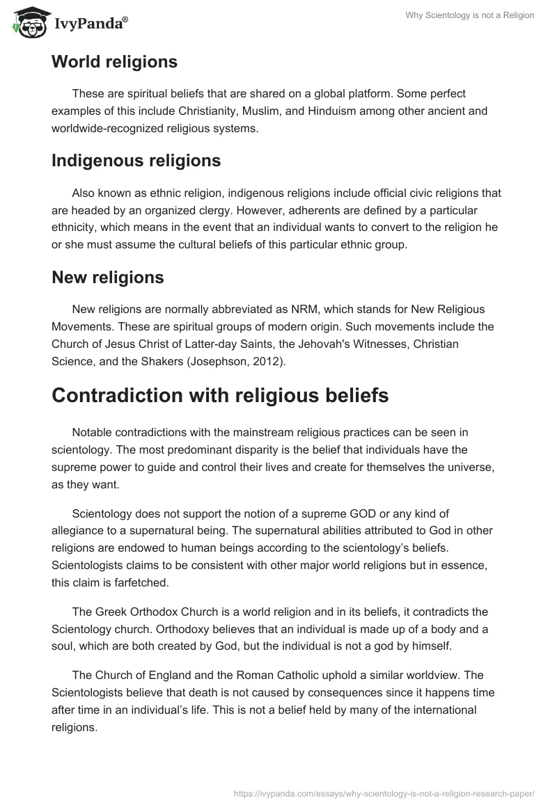 Why Scientology is not a Religion. Page 5