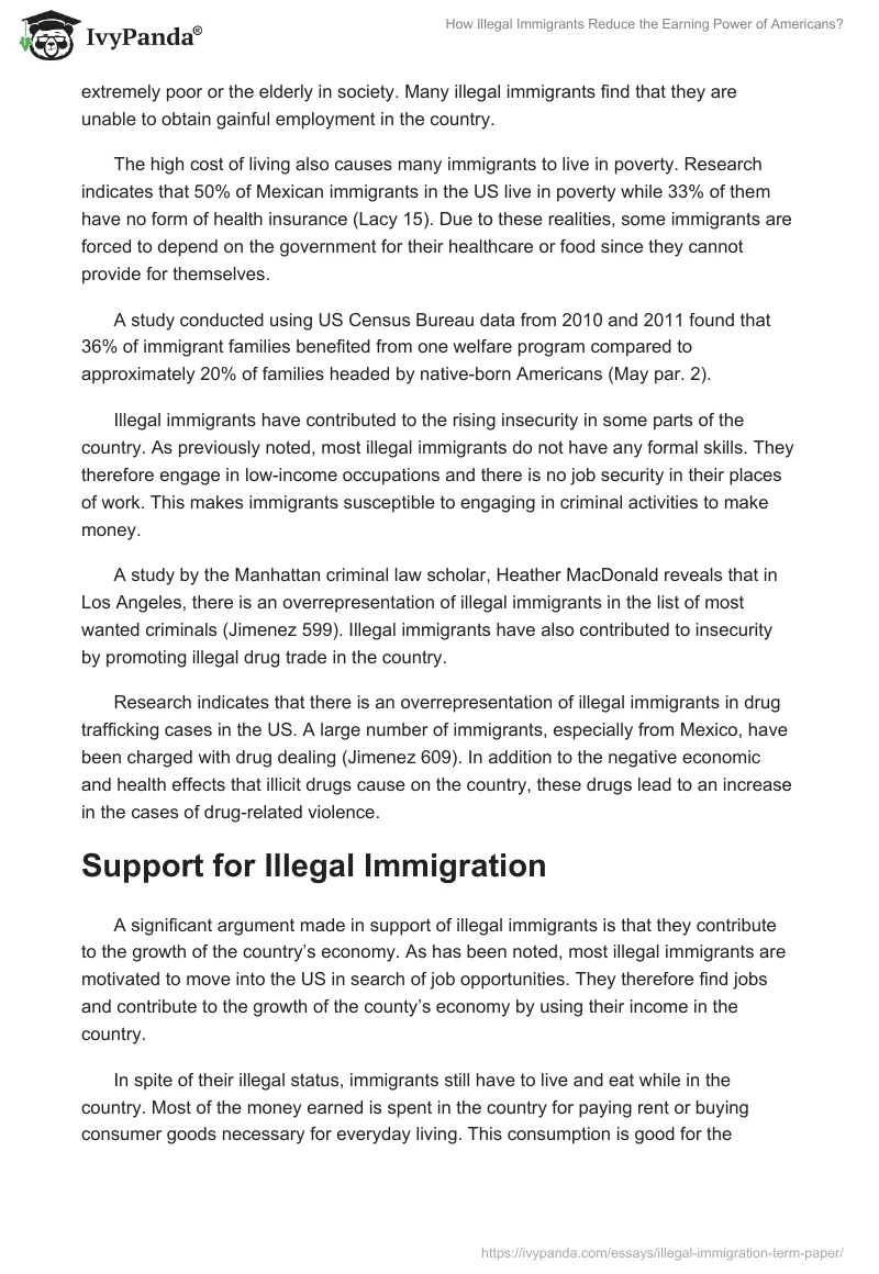 How Illegal Immigrants Reduce the Earning Power of Americans?. Page 3