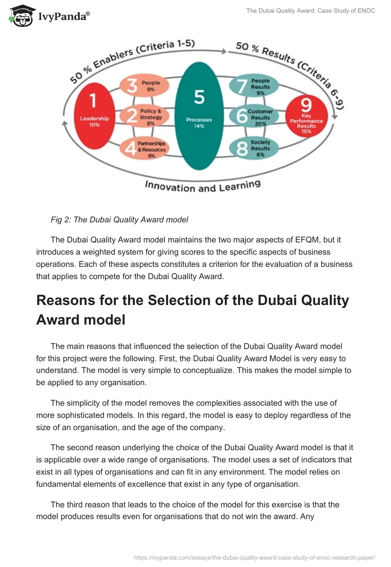 The Dubai Quality Award: Case Study of ENOC. Page 4