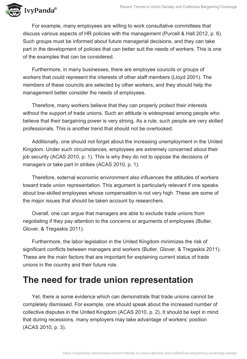 Recent Trends in Union Density and Collective Bargaining Coverage. Page 3