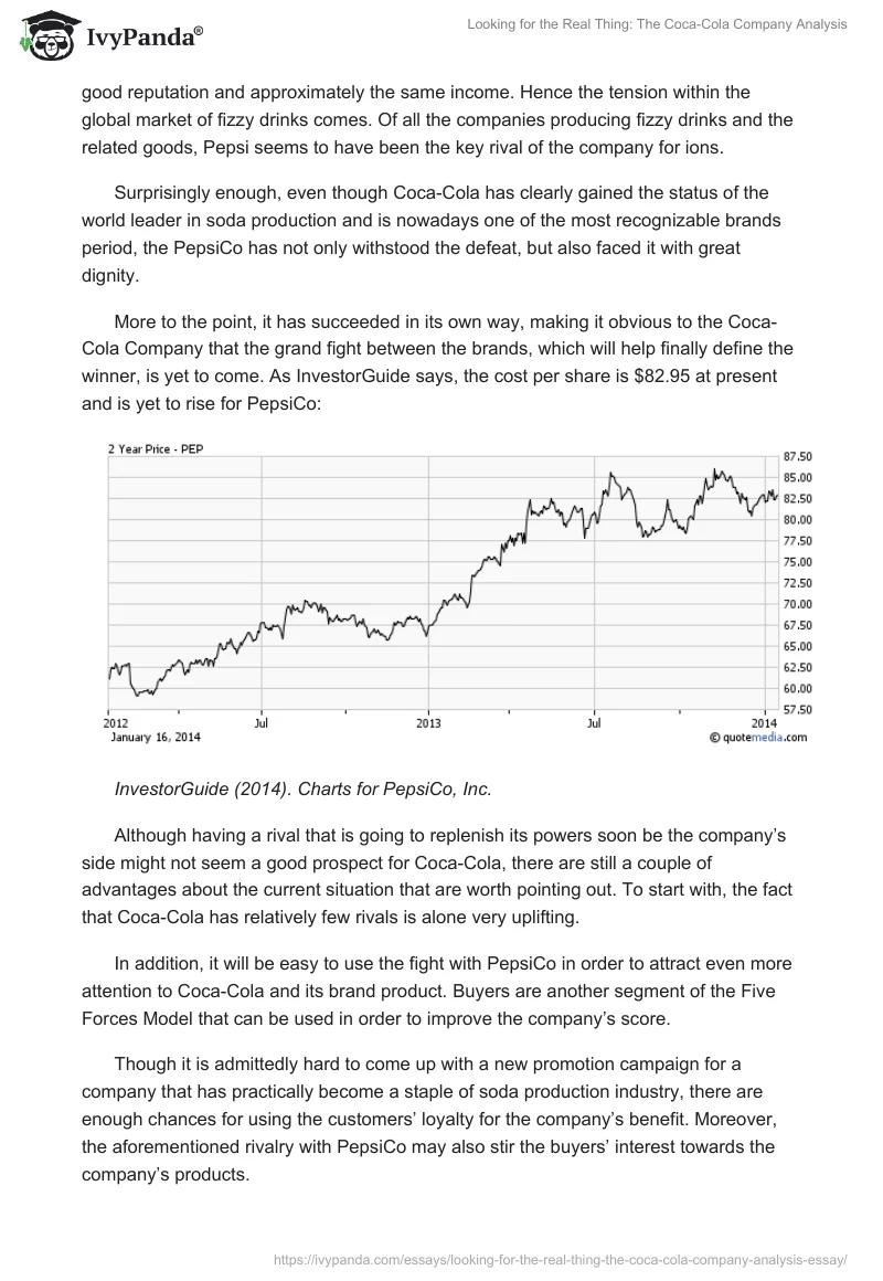 Looking for the Real Thing: The Coca-Cola Company Analysis. Page 4