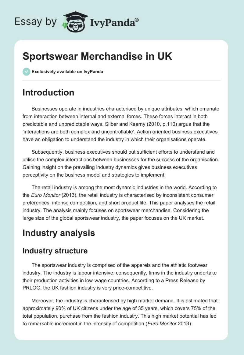 Sportswear Merchandise in UK. Page 1