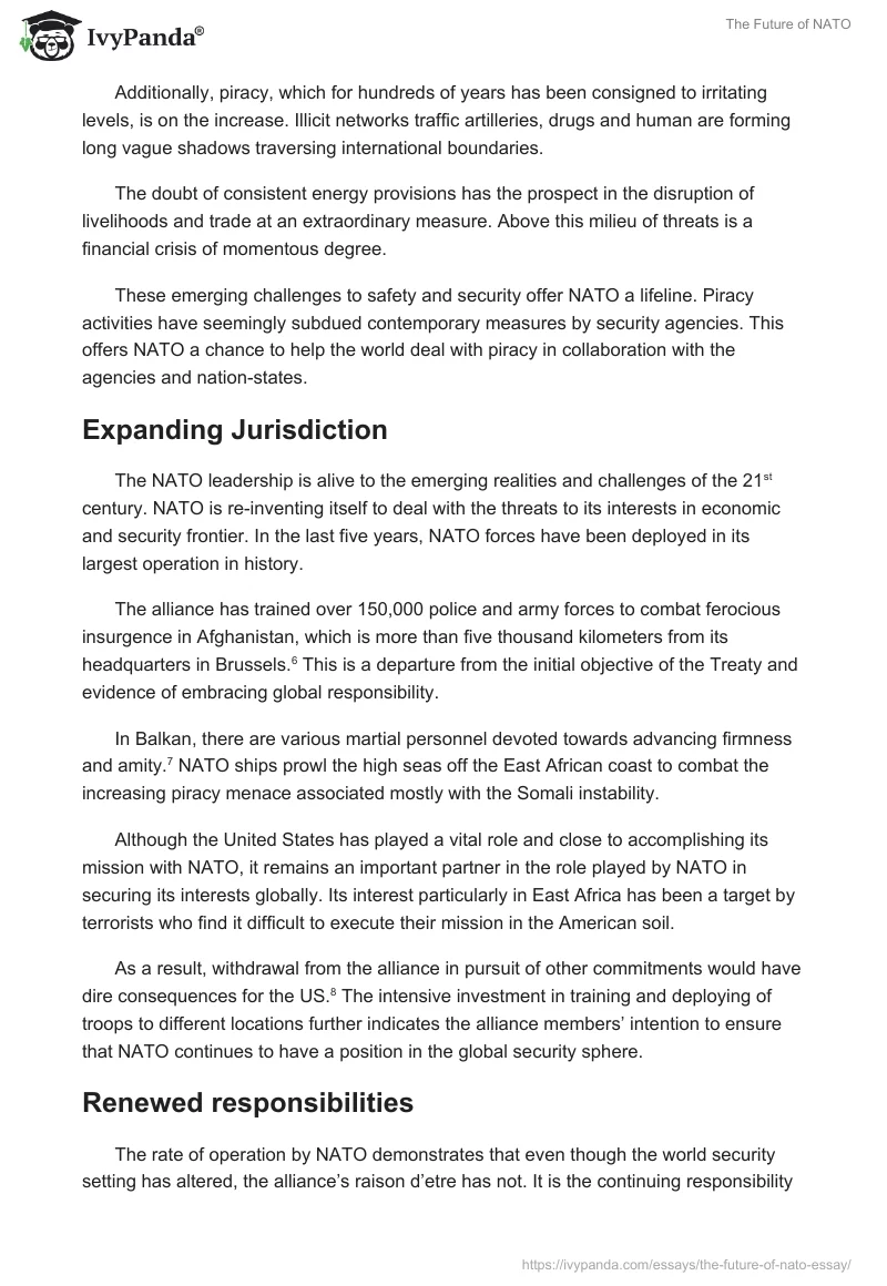 The Future of NATO. Page 4