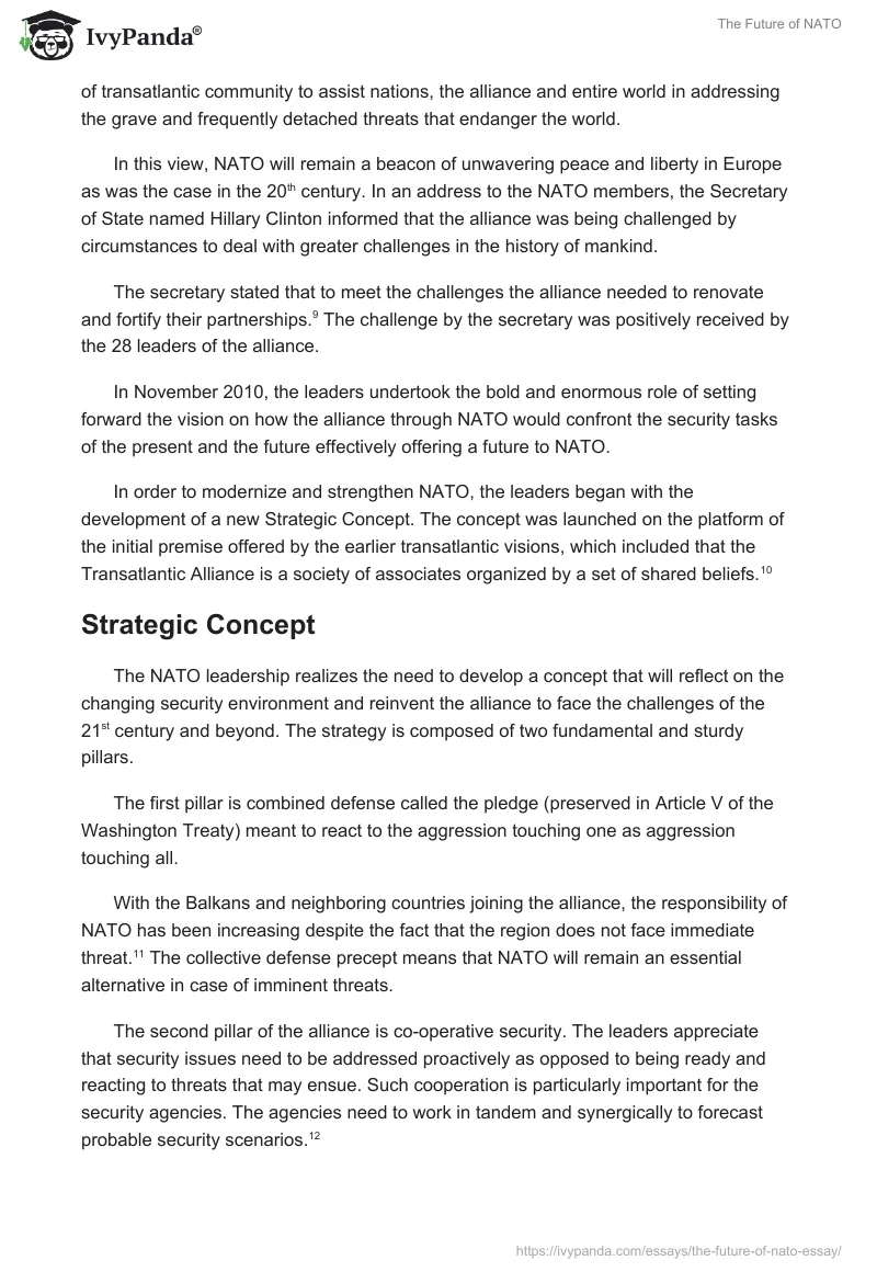 The Future of NATO. Page 5