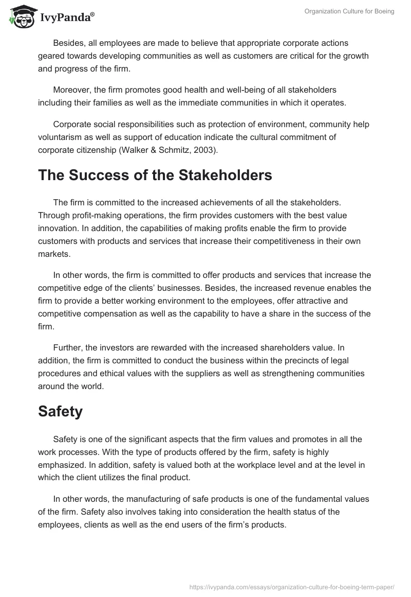 Organization Culture for Boeing. Page 5