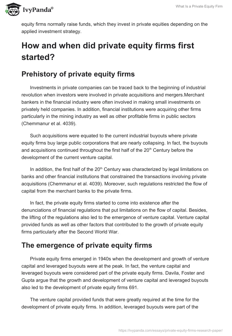 What Is a Private Equity Firm. Page 2