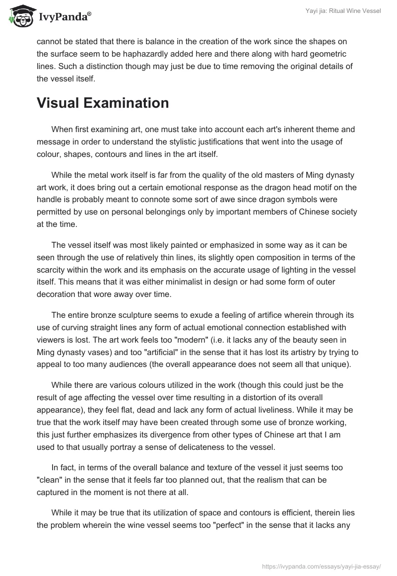Yayi jia: Ritual Wine Vessel. Page 3