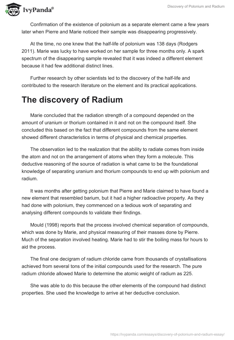Discovery of Polonium and Radium. Page 3