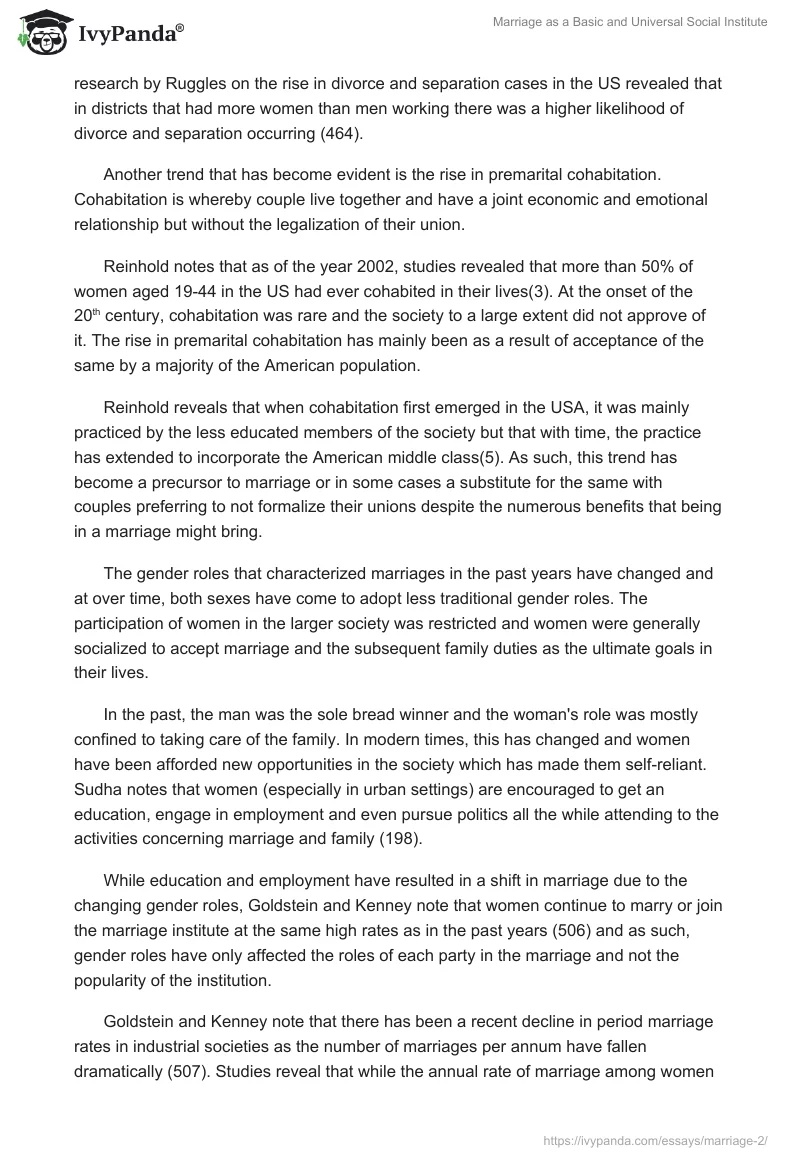 Marriage as a Basic and Universal Social Institute. Page 2