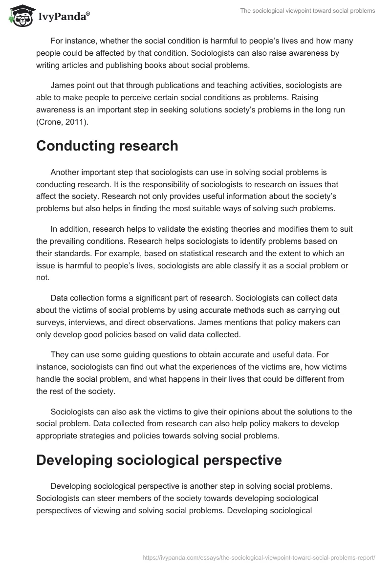 The sociological viewpoint toward social problems. Page 2