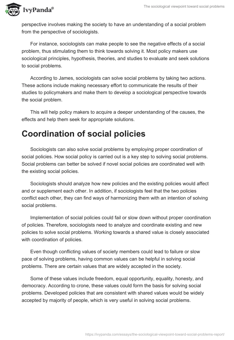 The sociological viewpoint toward social problems. Page 3