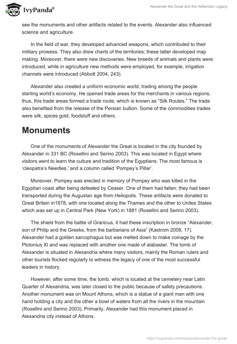 Alexander the Great and the Hellenistic Legacy. Page 5