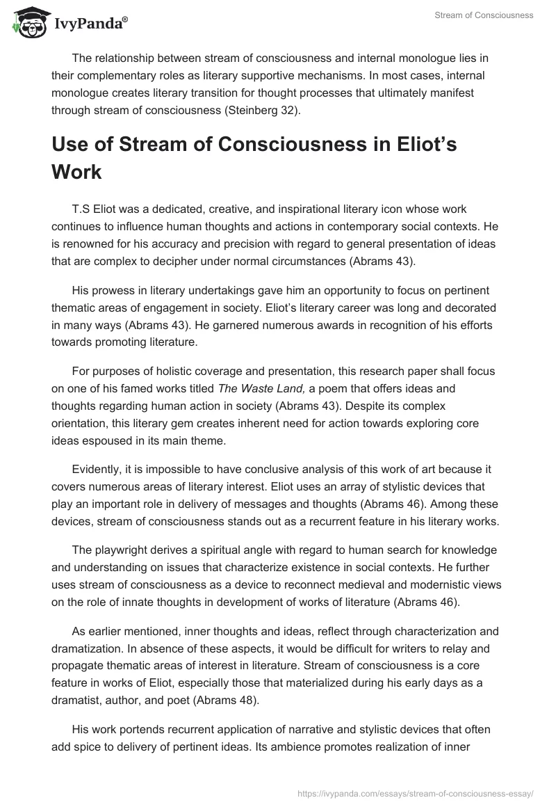 Stream of Consciousness. Page 2