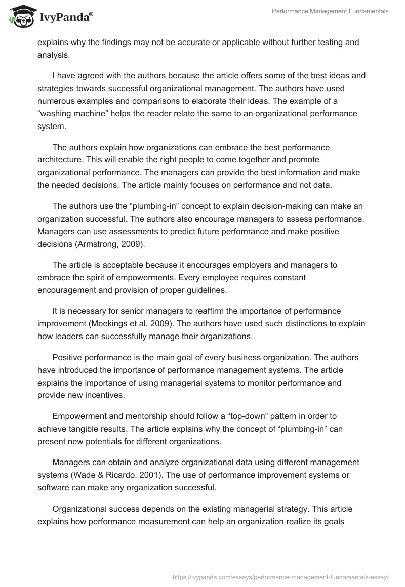 Performance Management Fundamentals. Page 2