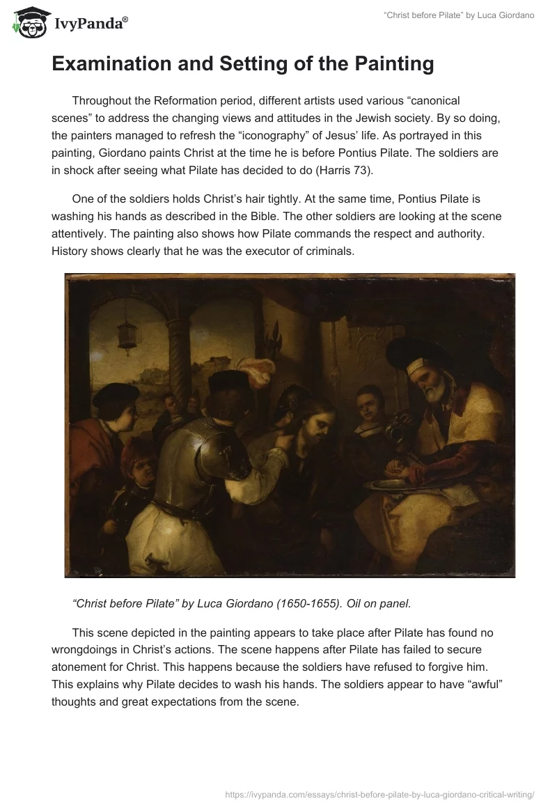 “Christ before Pilate” by Luca Giordano. Page 2
