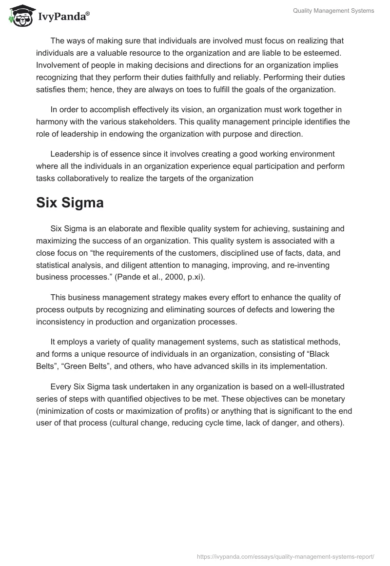 Quality Management Systems. Page 5