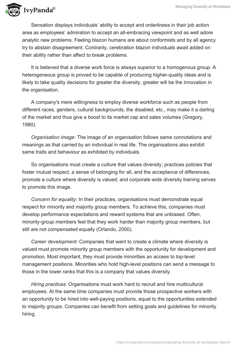 Managing Diversity at Workplace. Page 4