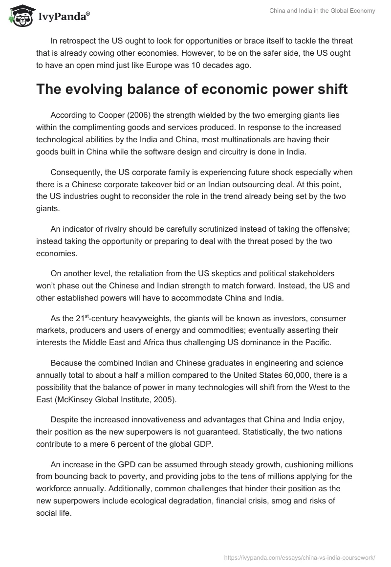 China and India in the Global Economy. Page 3
