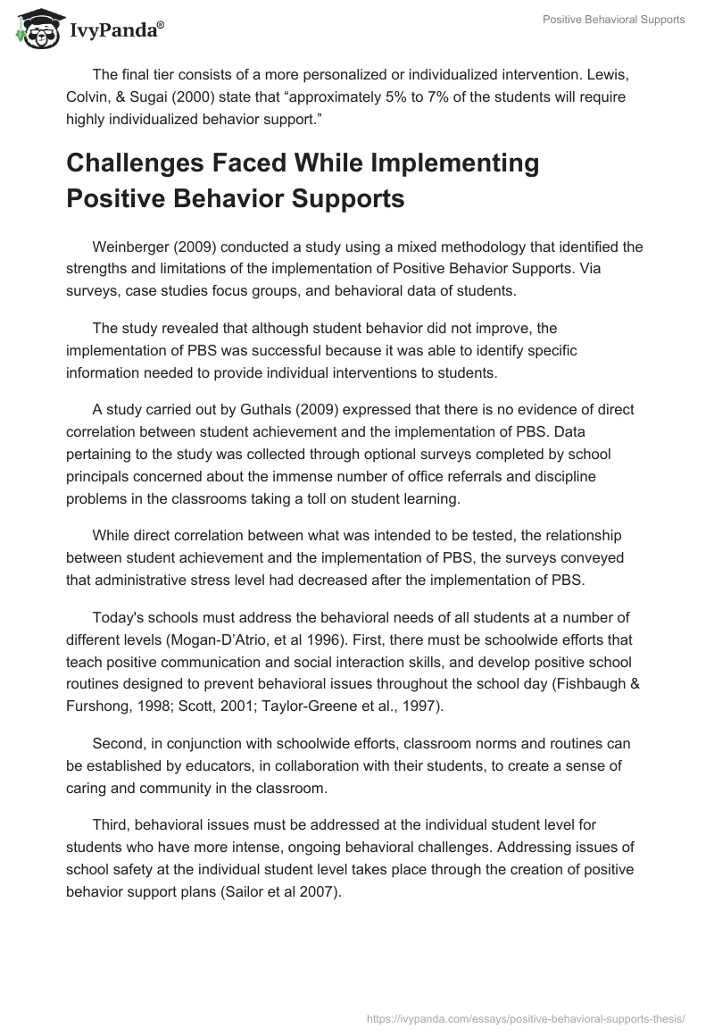 Positive Behavioral Supports. Page 3