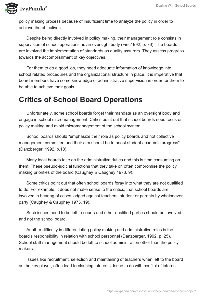Dealing With School Boards. Page 4